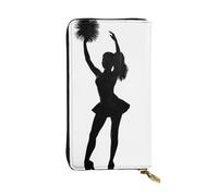 LPSRTWE Ultra Slim Thin Leather Women Wallet cheerleader Long Coin Purse Credit Card Holder Bifold Clutch, Black, One Size, Classic