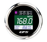 LPUYTRB Universal Tachometer Digital GPS Tachometer Adjustable Odometer Speed Gauge With GPS Antenna For Motorcycle Motor Yacht