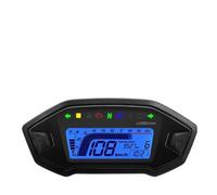 LPUYTRB Universal Tachometer HD 12V Moto Dashboard Digital Tachometer Tachometer Motorcycle Instrument 7 Color Display 0~10000 RPM For 1-4 Cylinder