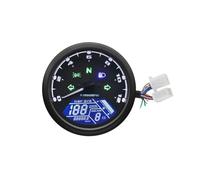 LPUYTRB Universal Tachometer Universal Motorcycle 12000RMP Tachometer Odometer Tachometer 1-4 Cylinders Motorbike Gauge Motorcycle Digital Dash