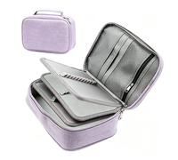 LPVVPEZ Large Pencil Case with Compartments, 72 Slots Multi-Layer Detachable Organizer Bag, Big Capacity Black Pen Storage for School, Office, Art Supplies, Coloring Pencils & Craft Tools(Purple)