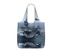 LPWTYCBV Aircraft Carrier Print Storage Bag With A Drawstring Backpack With Ripstop Polyester Fabric