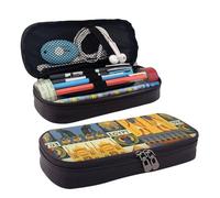 LPWTYCBV Ancient Egypt Tribe Series Printed Leather Pencil Case with Zipper Seal is Very Suitable for Daily Use.