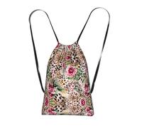 LPWTYCBV Animal Tiger Leopard Print Rose Flower Print Ultra-Lightweight 14l Reusable Polyester Travel Backpack For Shopping, Commuting, And Everyday Carry