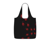 LPWTYCBV Art Ladybug Tracks Print Storage Bag With A Drawstring Backpack With Ripstop Polyester Fabric