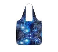 LPWTYCBV Artificial Intelligence Brain Print Storage Bag With A Drawstring Backpack With Ripstop Polyester Fabric