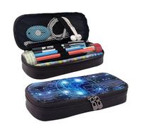 LPWTYCBV Artificial Intelligence Brain Printed Leather Pencil Case with Zipper Seal is Very Suitable for Daily Use.
