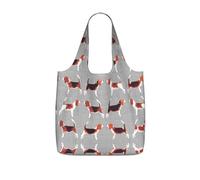 LPWTYCBV Beagle Patterns Print Storage Bag With A Drawstring Backpack With Ripstop Polyester Fabric