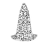 LPWTYCBV Black Dogs Dachshund Dog Print Hooded Cape For Teenagers Comfortable And Durable Costume Cape For Halloween