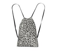 LPWTYCBV Black Leopard Print Print Ultra-Lightweight 14l Reusable Polyester Travel Backpack For Shopping, Commuting, And Everyday Carry