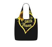 LPWTYCBV Blessed To Be Called Nana Sunflower Print Storage Bag With A Drawstring Backpack With Ripstop Polyester Fabric