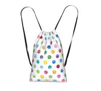 LPWTYCBV Blue Polka Dot Pattern Print Ultra-Lightweight 14l Reusable Polyester Travel Backpack For Shopping, Commuting, And Everyday Carry