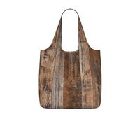 LPWTYCBV Brown Wood Print Storage Bag With A Drawstring Backpack With Ripstop Polyester Fabric