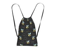 LPWTYCBV Bumble Bees Print Ultra-Lightweight 14l Reusable Polyester Travel Backpack For Shopping, Commuting, And Everyday Carry