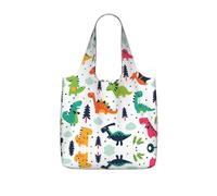 LPWTYCBV Colorful Dinosaurs Print Storage Bag With A Drawstring Backpack With Ripstop Polyester Fabric