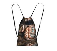 LPWTYCBV Cowgirl Boots Hat In Farm Print Ultra-Lightweight 14l Reusable Polyester Travel Backpack For Shopping, Commuting, And Everyday Carry