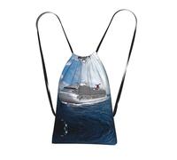 LPWTYCBV Cruise Ship Print Ultra-Lightweight 14l Reusable Polyester Travel Backpack For Shopping, Commuting, And Everyday Carry