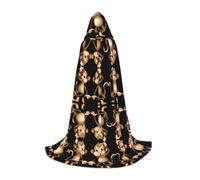 LPWTYCBV Cute Monkey Print Hooded Cape For Teenagers Comfortable And Durable Costume Cape For Halloween