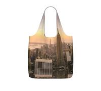 LPWTYCBV Empire State Building Print Storage Bag With A Drawstring Backpack With Ripstop Polyester Fabric