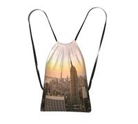 LPWTYCBV Empire State Building Print Ultra-Lightweight 14l Reusable Polyester Travel Backpack For Shopping, Commuting, And Everyday Carry