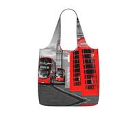 LPWTYCBV England Uk Retro London Telephone Print Storage Bag With A Drawstring Backpack With Ripstop Polyester Fabric