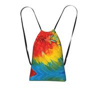 LPWTYCBV Fantastic Parrot Feather Print Ultra-Lightweight 14l Reusable Polyester Travel Backpack For Shopping, Commuting, And Everyday Carry