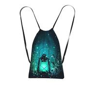LPWTYCBV Fireflies And Lantern Print Ultra-Lightweight 14l Reusable Polyester Travel Backpack For Shopping, Commuting, And Everyday Carry