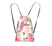 LPWTYCBV Floral Flower Rose Pink Print Ultra-Lightweight 14l Reusable Polyester Travel Backpack For Shopping, Commuting, And Everyday Carry