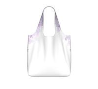 LPWTYCBV Framing Lilac Flowers In Blossom Print Storage Bag With A Drawstring Backpack With Ripstop Polyester Fabric