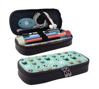 LPWTYCBV French Bulldog Printed Leather Pencil Case with Zipper Seal is Very Suitable for Daily Use.