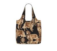 LPWTYCBV Golden Retrievers Print Storage Bag With A Drawstring Backpack With Ripstop Polyester Fabric
