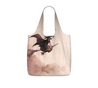LPWTYCBV Halloween Witch Flying Print Storage Bag With A Drawstring Backpack With Ripstop Polyester Fabric