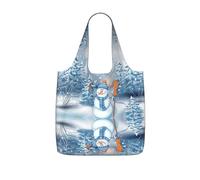 LPWTYCBV Hardworking Snowman Print Storage Bag With A Drawstring Backpack With Ripstop Polyester Fabric