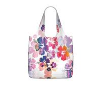LPWTYCBV Hawaiian Flower Print Print Storage Bag With A Drawstring Backpack With Ripstop Polyester Fabric