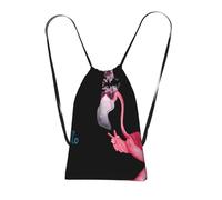 LPWTYCBV Hello Glasses Flamingo Print Ultra-Lightweight 14l Reusable Polyester Travel Backpack For Shopping, Commuting, And Everyday Carry