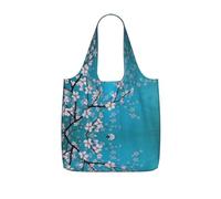 LPWTYCBV Japanese Cherry Flowers Print Storage Bag With A Drawstring Backpack With Ripstop Polyester Fabric