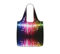 LPWTYCBV Jumping Musical Notes Print Storage Bag With A Drawstring Backpack With Ripstop Polyester Fabric