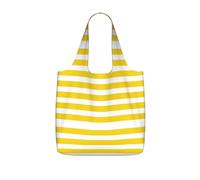LPWTYCBV Lemon Zest Yellow Stripes Pattern Print Storage Bag With A Drawstring Backpack With Ripstop Polyester Fabric