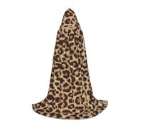 LPWTYCBV Leopard Pattern Print Hooded Cape For Teenagers Comfortable And Durable Costume Cape For Halloween