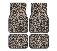 LPWTYCBV Leopard Print Car Floor Mat Four-Piece Set With Non-Slip Rubber Backing