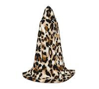 LPWTYCBV Leopard Print Hooded Cape For Teenagers Comfortable And Durable Costume Cape For Halloween