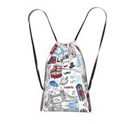 LPWTYCBV London Print Ultra-Lightweight 14l Reusable Polyester Travel Backpack For Shopping, Commuting, And Everyday Carry