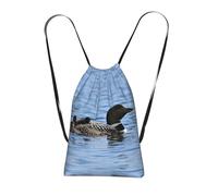 LPWTYCBV Loon Birds Print Ultra-Lightweight 14l Reusable Polyester Travel Backpack For Shopping, Commuting, And Everyday Carry