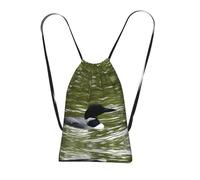 LPWTYCBV Loon Nature Birds Print Ultra-Lightweight 14l Reusable Polyester Travel Backpack For Shopping, Commuting, And Everyday Carry