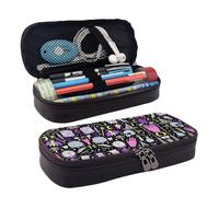 LPWTYCBV Magic Witch Witchcraft Bohemian Drawing Printed Leather Pencil Case with Zipper Seal is Very Suitable for Daily Use.
