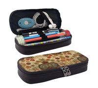 LPWTYCBV Medallion Multi Printed Leather Pencil Case with Zipper Seal is Very Suitable for Daily Use.