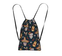 LPWTYCBV Mexican Skull Print Ultra-Lightweight 14l Reusable Polyester Travel Backpack For Shopping, Commuting, And Everyday Carry
