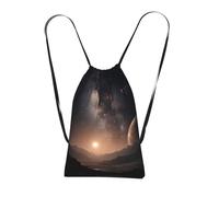LPWTYCBV Milky Way Galaxy Print Ultra-Lightweight 14l Reusable Polyester Travel Backpack For Shopping, Commuting, And Everyday Carry