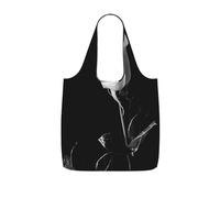 LPWTYCBV Monochrome Rose Print Storage Bag With A Drawstring Backpack With Ripstop Polyester Fabric