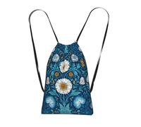 LPWTYCBV Morris Pattern Blue Print Ultra-Lightweight 14l Reusable Polyester Travel Backpack For Shopping, Commuting, And Everyday Carry